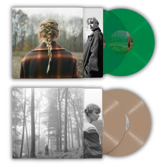 1975 - Folklore Beige Vinyl & Evermore Green Transparent Vinyl - Bundle