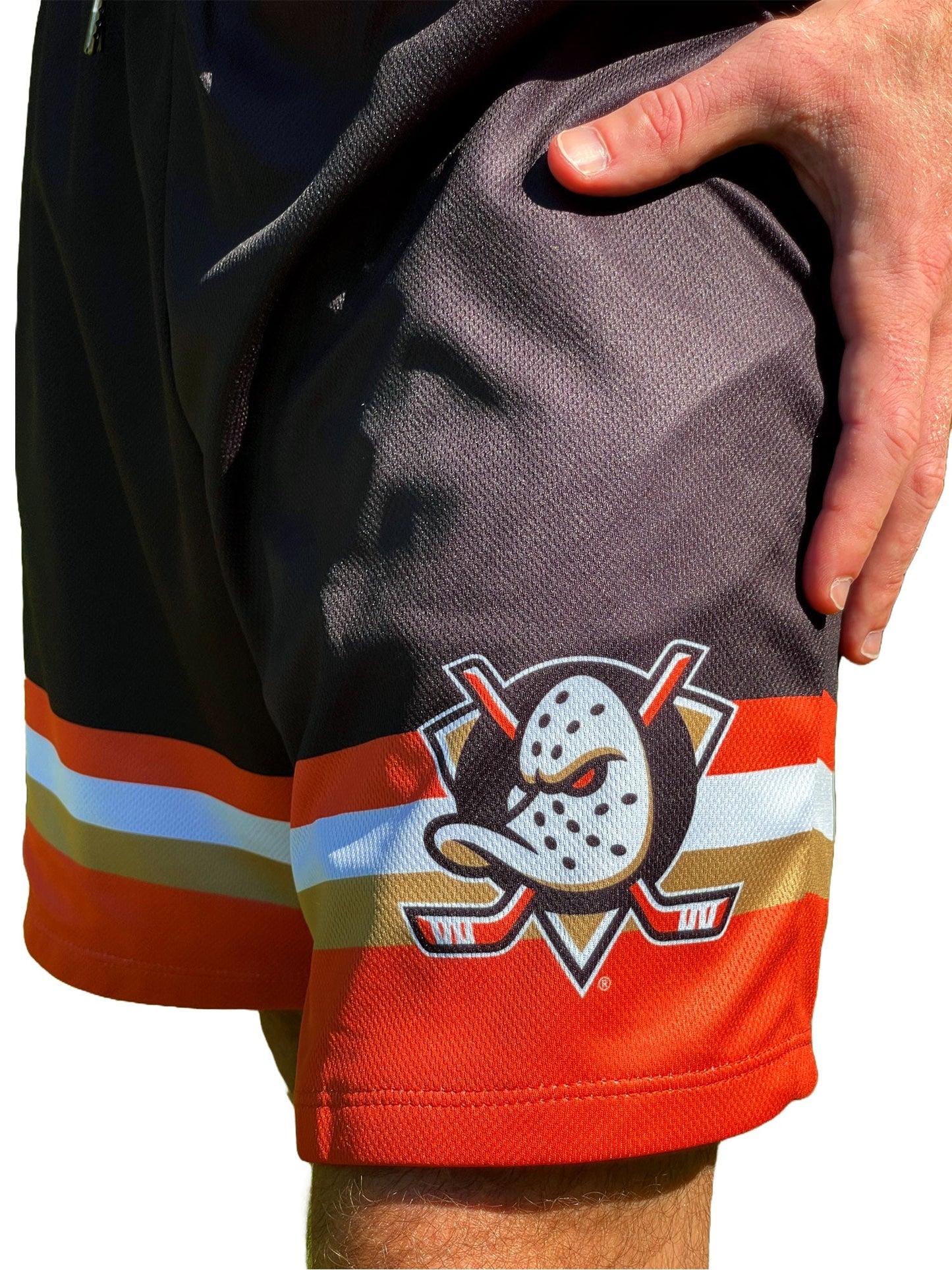 Anaheim Ducks 2024 Mesh Hockey Shorts