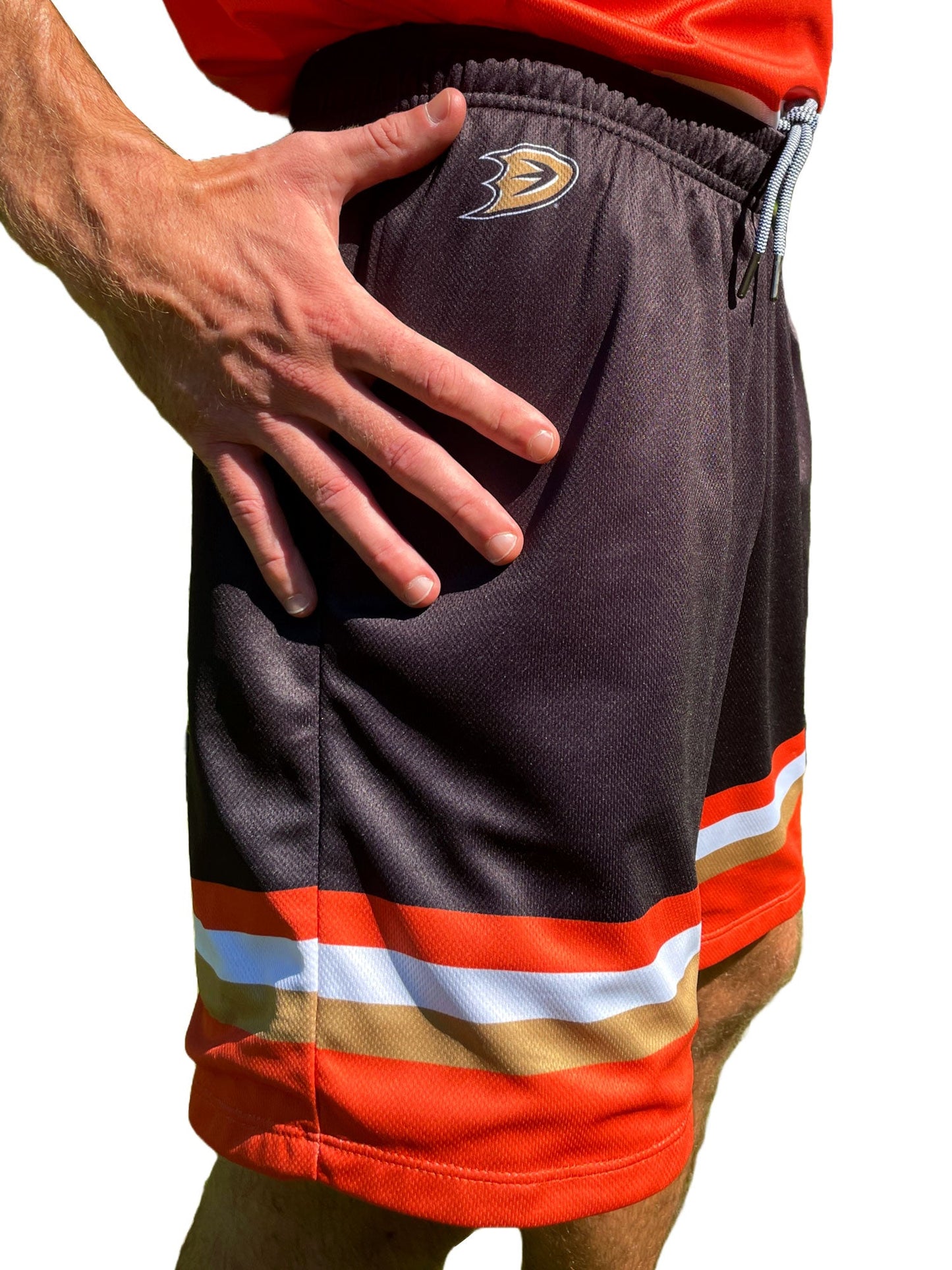 Anaheim Ducks 2024 Mesh Hockey Shorts