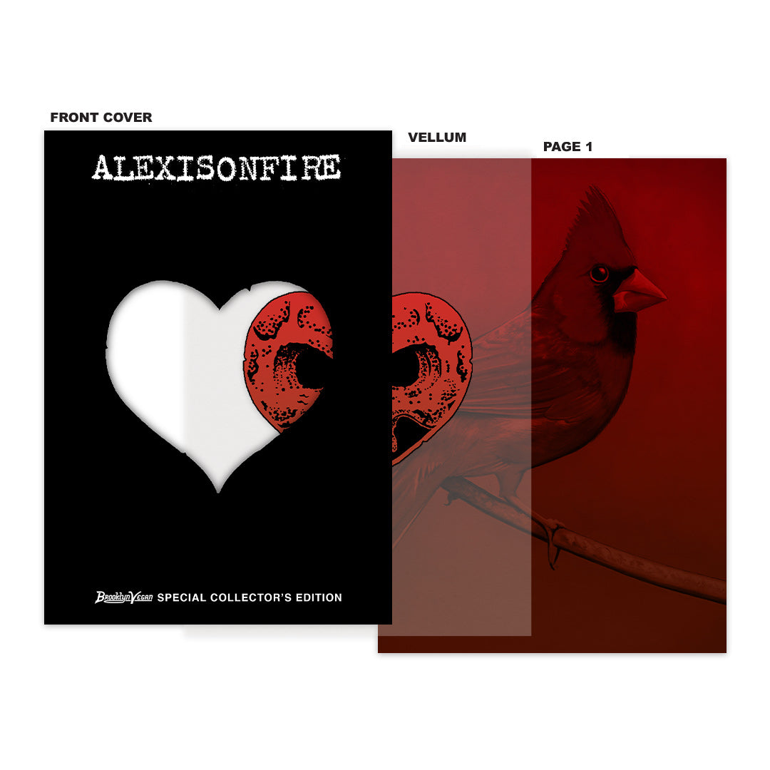 Alexisonfire 'Old Crows/Young Cardinals' Black/White Marble Vinyl Record LP + Brooklyn Vegan Special Edition Magazine (ltd to 500)