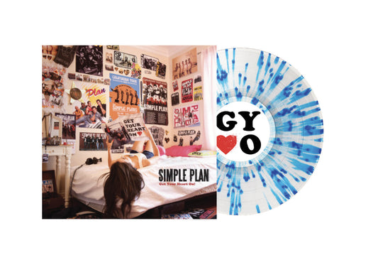Simple Plan ‘Get Your Heart On!’ LP (Limited Edition – Only 500 Made, Clear w/ Blue Splatter Vinyl) Vinyl Record