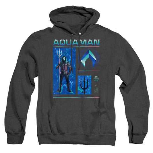 Aquaman And The Lost Kingdom Aquaman Stats Heather Mens Hoodie Black Officially Licensed