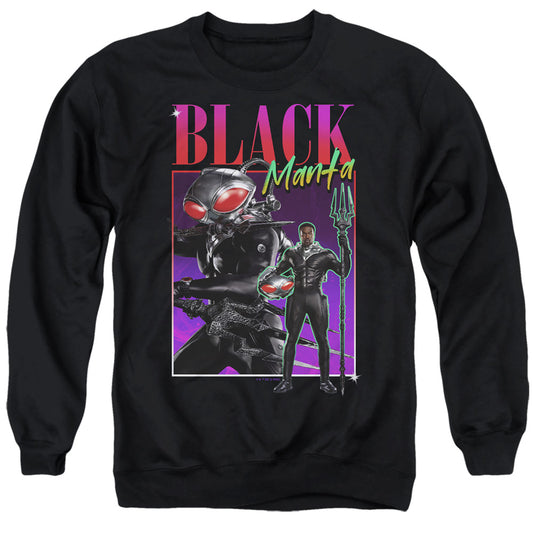 Aquaman And The Lost Kingdom 90'S Style Black Manta Mens Crewneck Sweatshirt Black