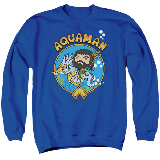 Aquaman And The Lost Kingdom Chibi Aquaman Mens Crewneck Sweatshirt Royal