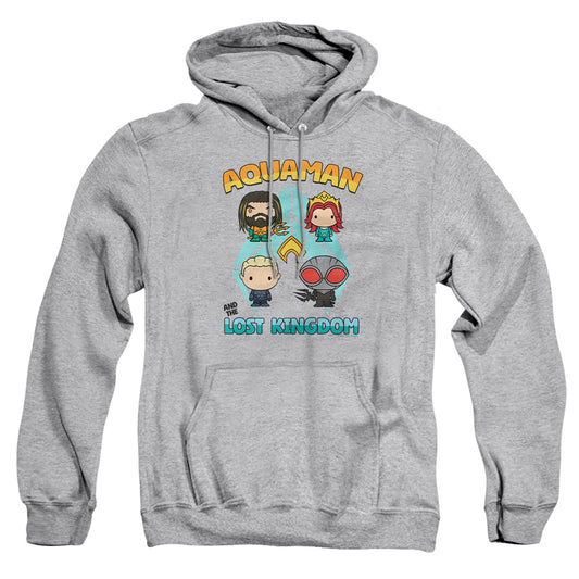 Aquaman And The Lost Kingdom Character Lineup Mens Hoodie Athletic Heather Officially Licensed