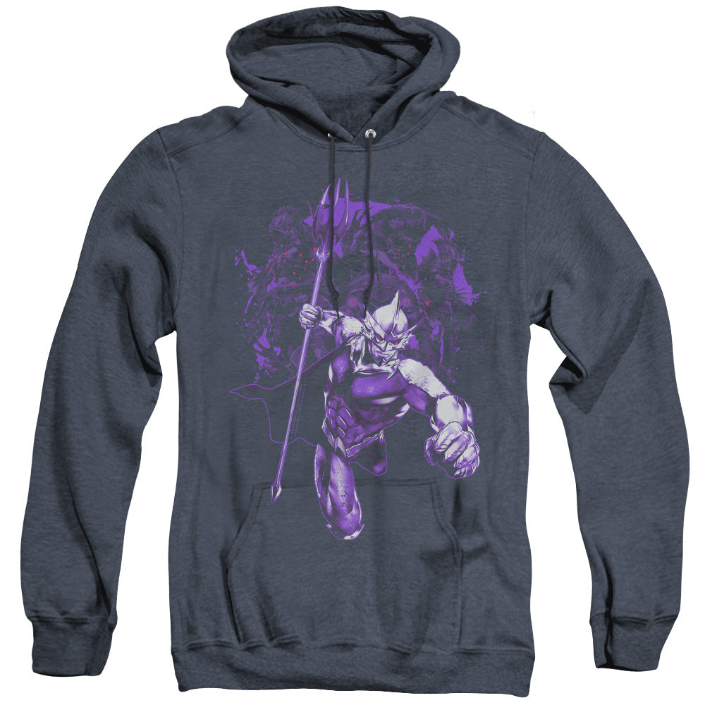 Aquaman Movie Evil Doers Heather Mens Hoodie Navy Officially Licensed