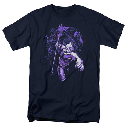 Aquaman Movie Evil Doers Mens T Shirt Navy