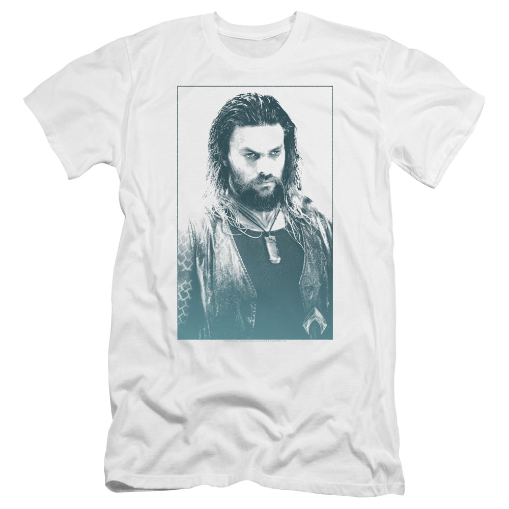 Aquaman Movie Salt Of The Sea Hbo Premium Bella Canvas Slim Fit Mens T Shirt White