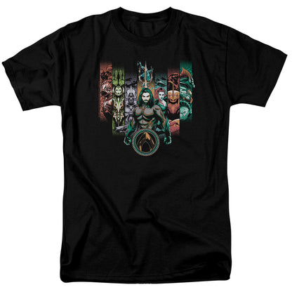 Aquaman Movie Unite The Kingdoms Mens T Shirt Black