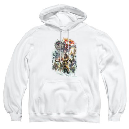 Aquaman Movie King Of Atlantis Mens Hoodie White Officially Licensed