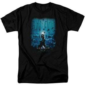 Aquaman Movie Poster Mens T Shirt Black