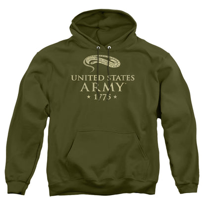 Army Well Defend Mens Hoodie Military Green Officially Licensed