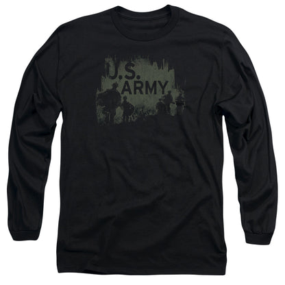 Army Soldiers Mens Long Sleeve Shirt Black Officially Licensed