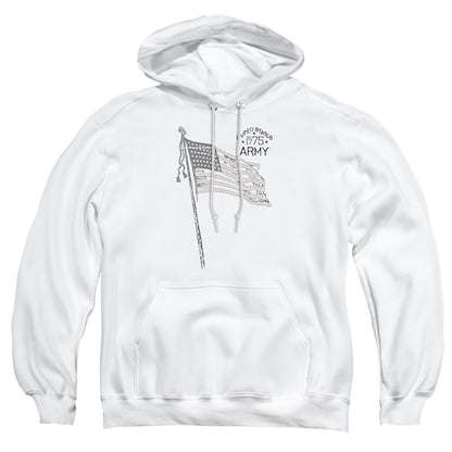 Army Tristar Mens Hoodie White Officially Licensed