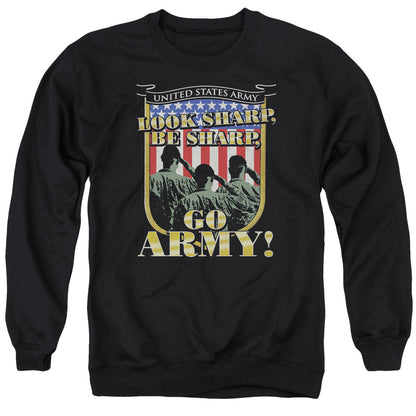 Army Go Army Mens Crewneck Sweatshirt Black