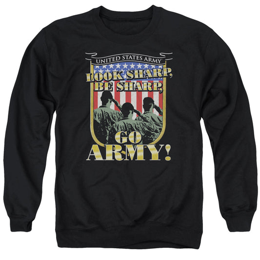 Army Go Army Mens Crewneck Sweatshirt Black