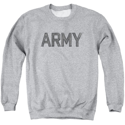 Army Star Mens Crewneck Sweatshirt Athletic Heather