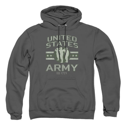 Army United States Army Mens Hoodie Charcoal Officially Licensed