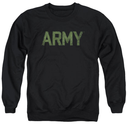 Army Type Mens Crewneck Sweatshirt Black