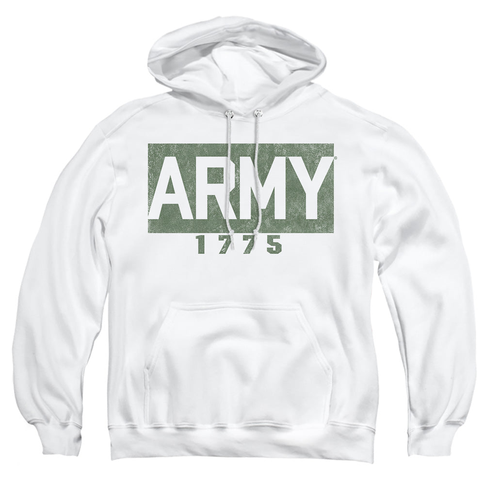Army Block Mens Hoodie White Officially Licensed