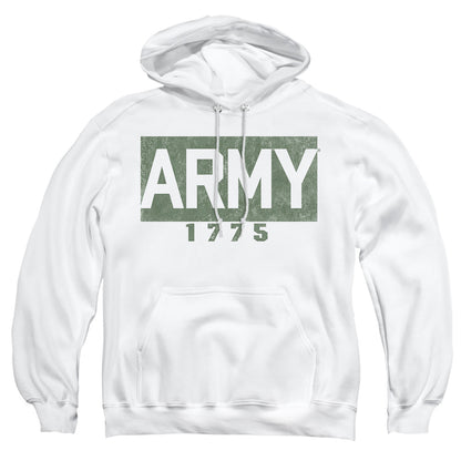 Army Block Mens Hoodie White Officially Licensed