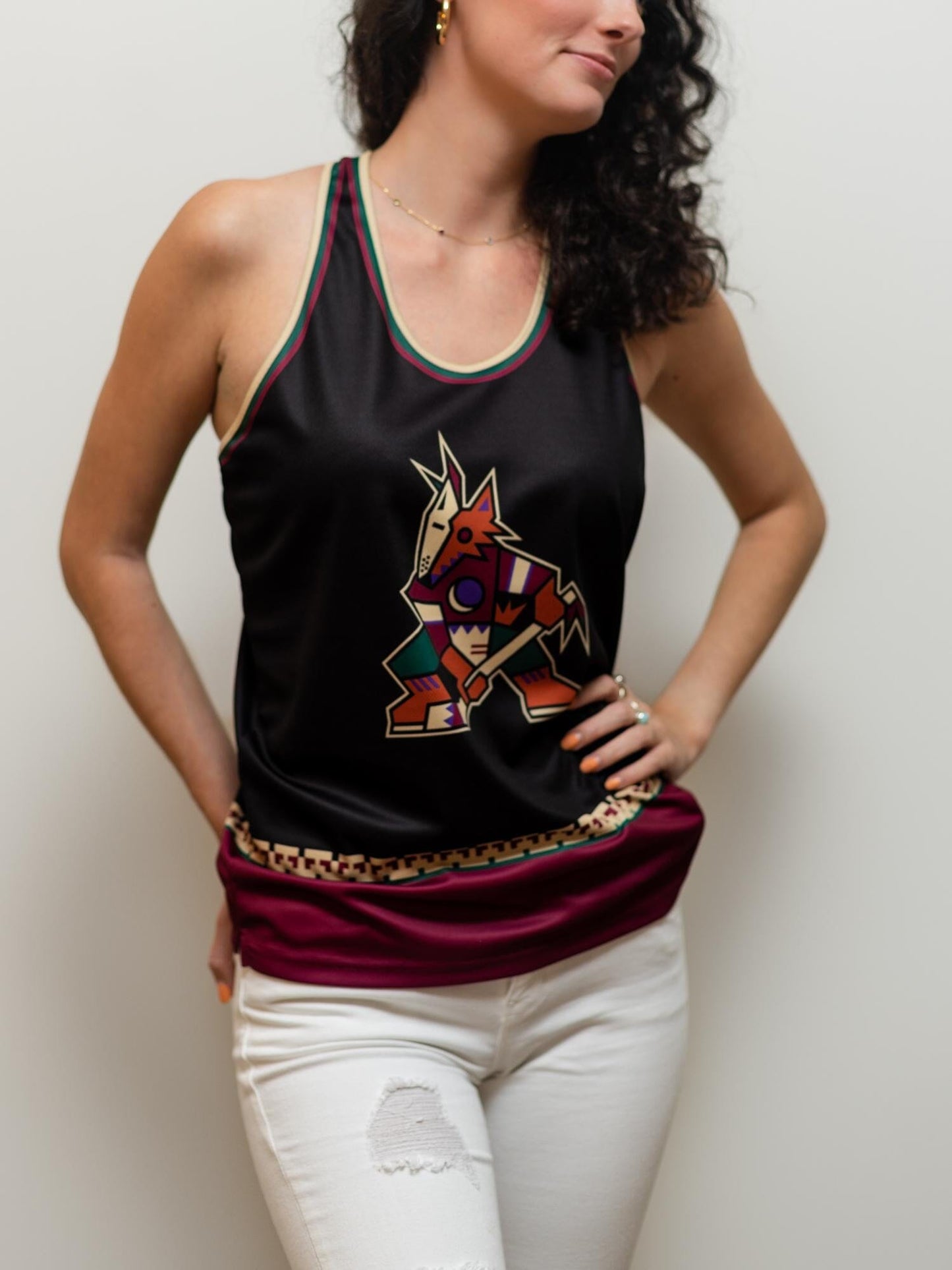 Arizona Coyotes Retro Alternate Women's Racerback Hockey Tank