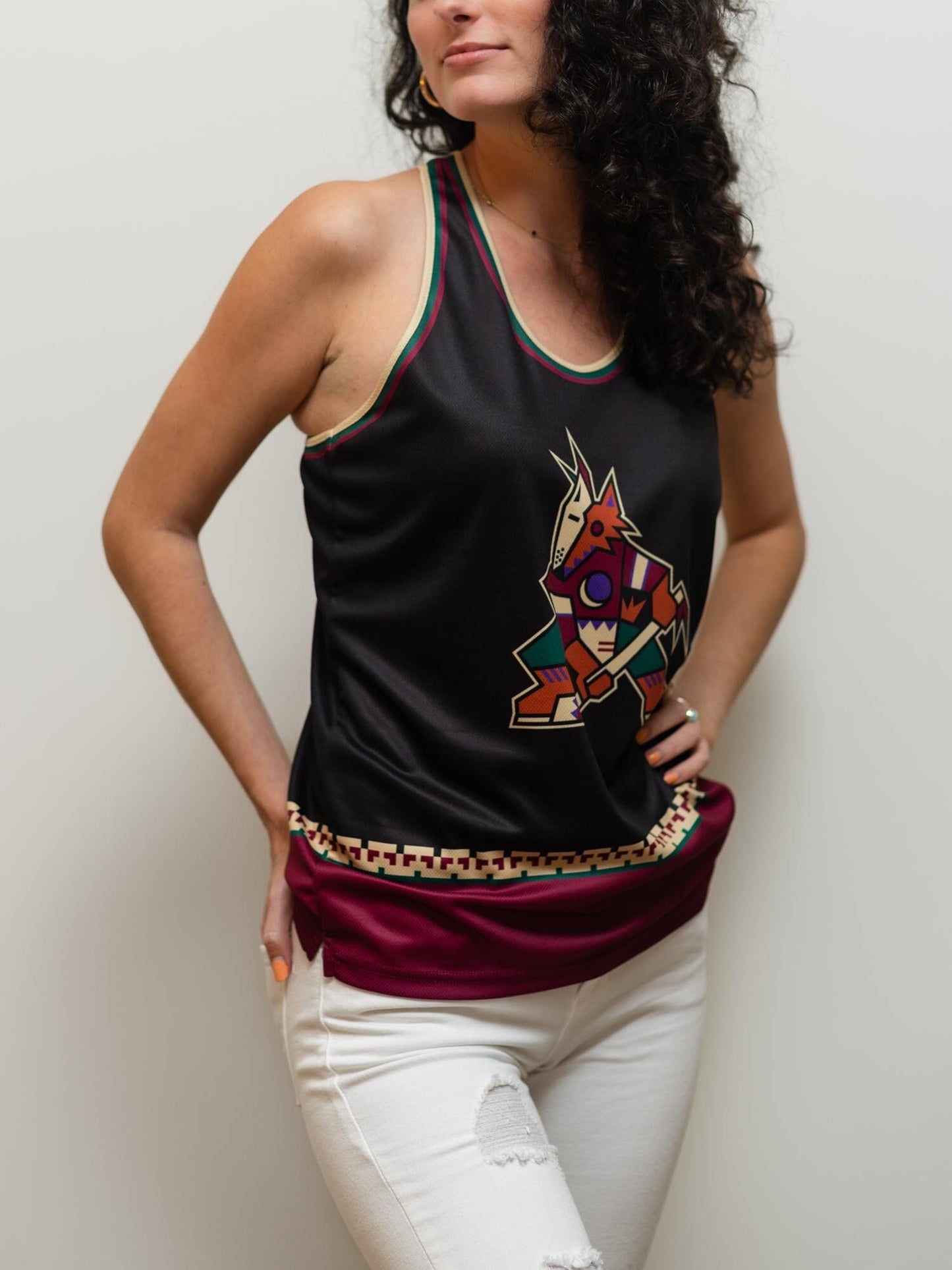 Arizona Coyotes Retro Alternate Women's Racerback Hockey Tank