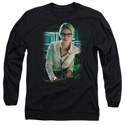 Arrow Felicity Smoak Mens Long Sleeve Shirt Black Officially Licensed