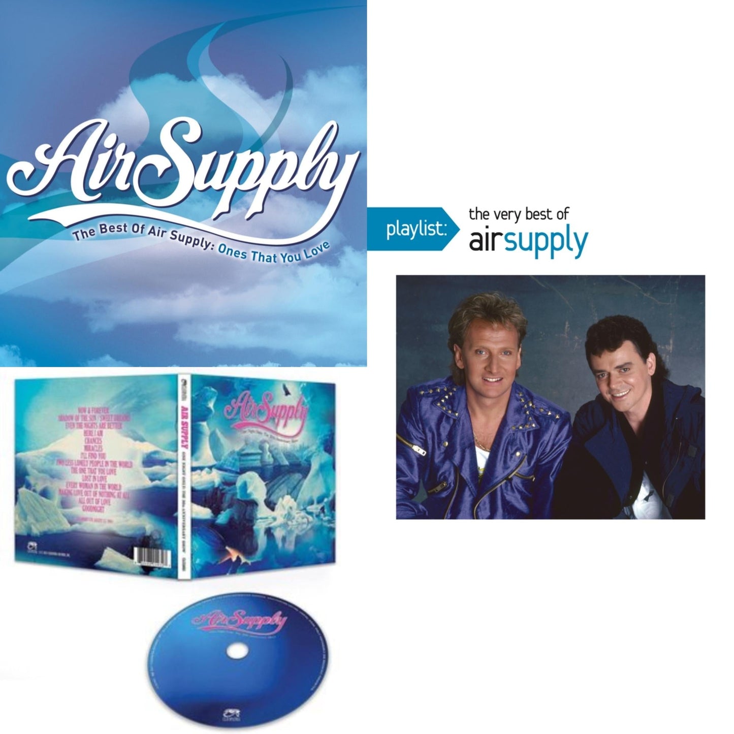 Air Supply - Best Of Air Supply: Ones That You Love & Playlist: Very Best Of Air Supply & One Night Only - The 30Th Anniversary Show - CD Bundle