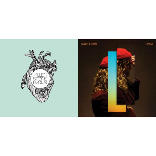 Allen Stone - Apart (Translucent Orange LP Vinyl) & Radius (Coke Bottle Clear LP Vinyl)