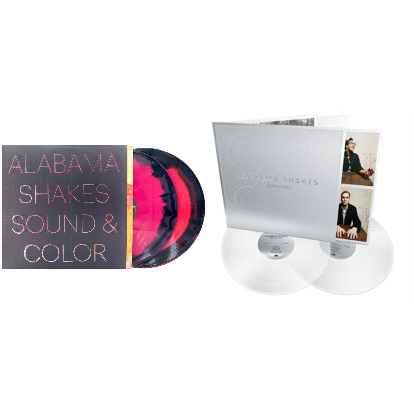 Alabama Shakes - Sound & Color (Deluxe/2LP/Red/Black/Pink Mixed Vinyl) & Boys & Girls (10 Year Anniversary Edition/Cloudy Clear 2LP)