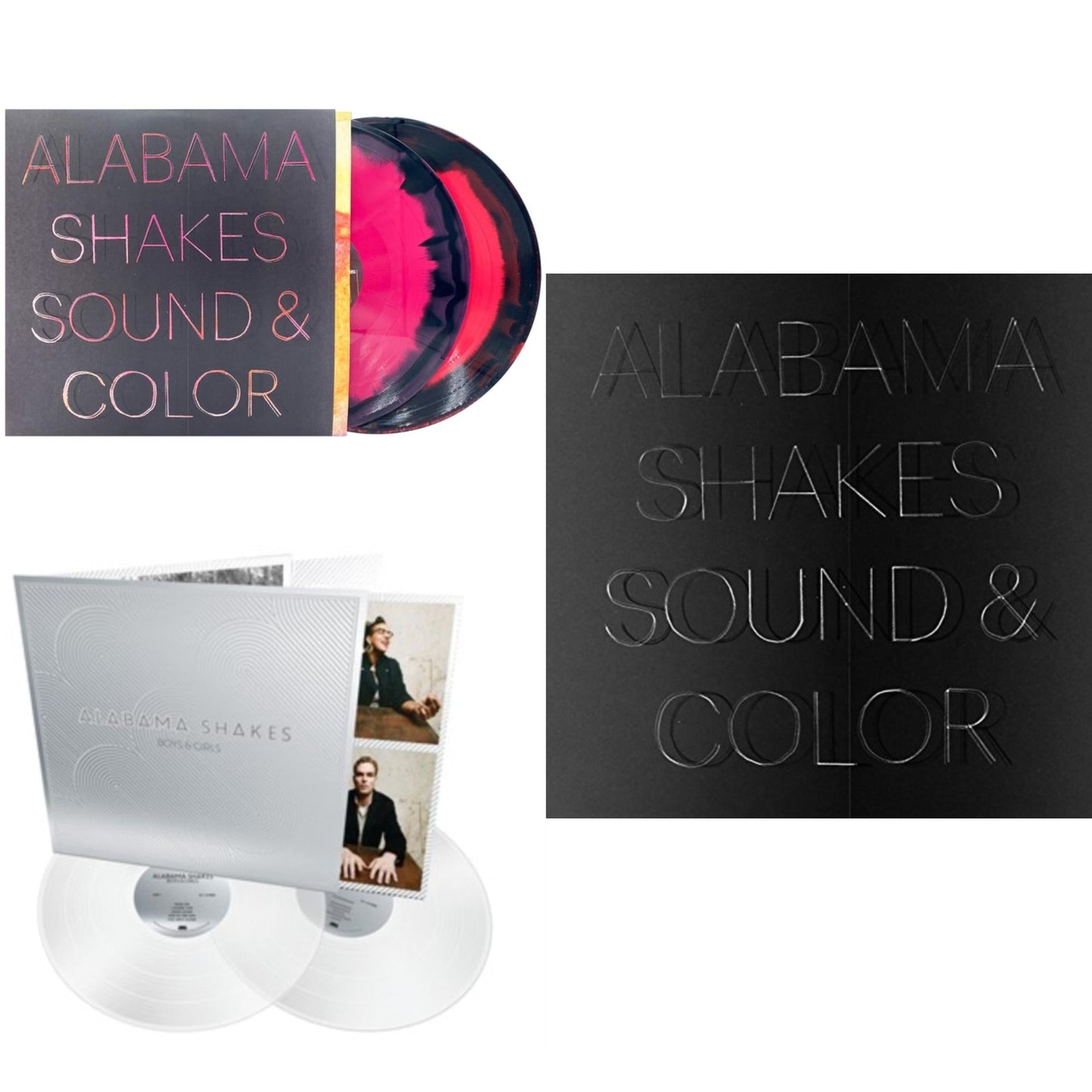 Alabama Shakes - Sound & Color & Sound & Color (Deluxe/2LP/Red/Black/Pink Mixed Vinyl) & Boys & Girls (10 Year Anniversary Edition/Cloudy Clear 2LP)