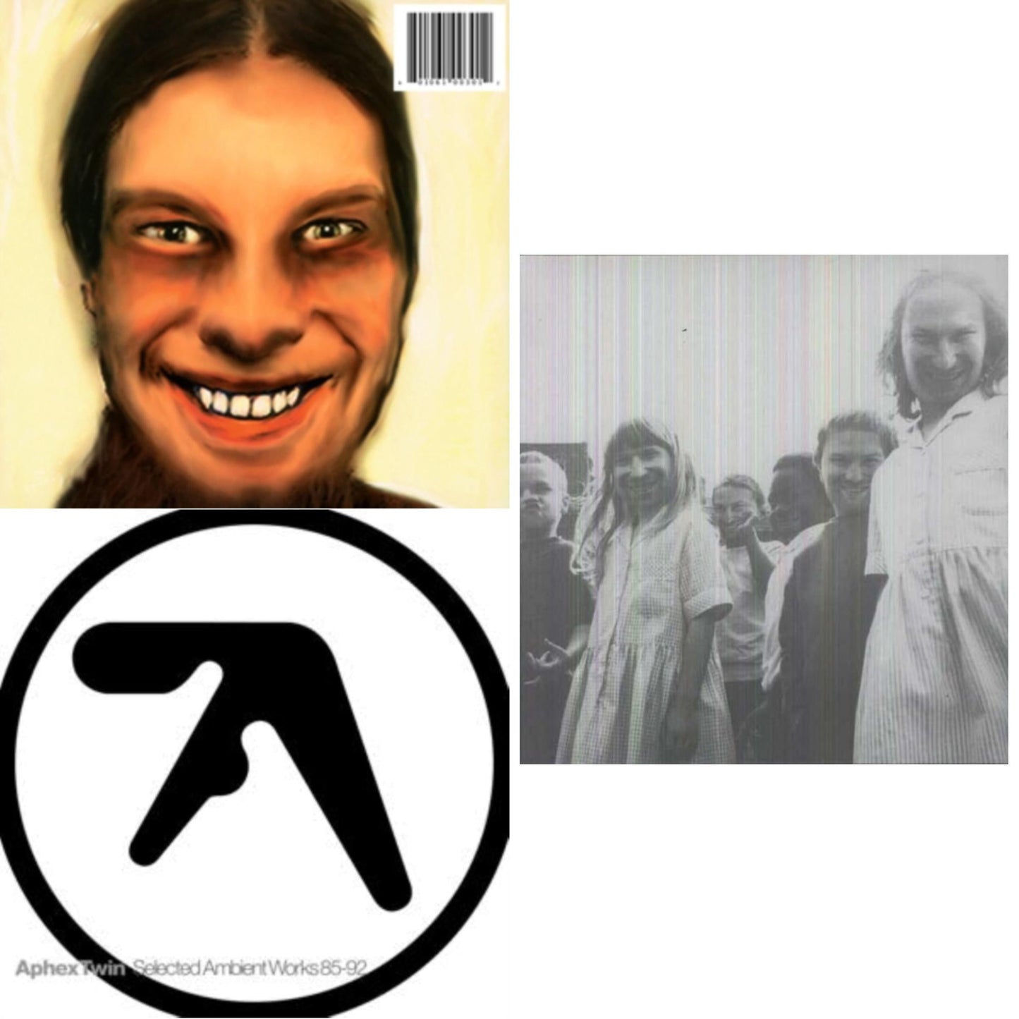 Aphex Twin - I Care Because You Do & Selected Ambient Works 85-92 & Come To Daddy - LP Vinyl Bundle