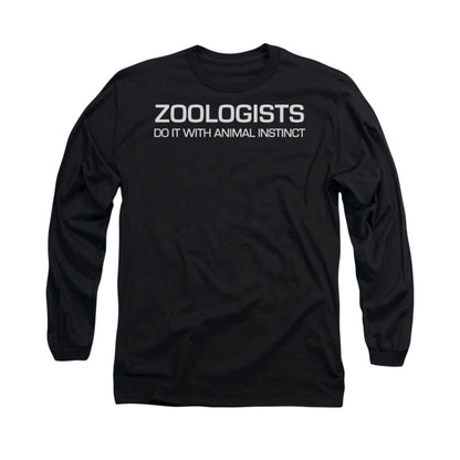 Zoologists Do It Mens Long Sleeve Shirt Black