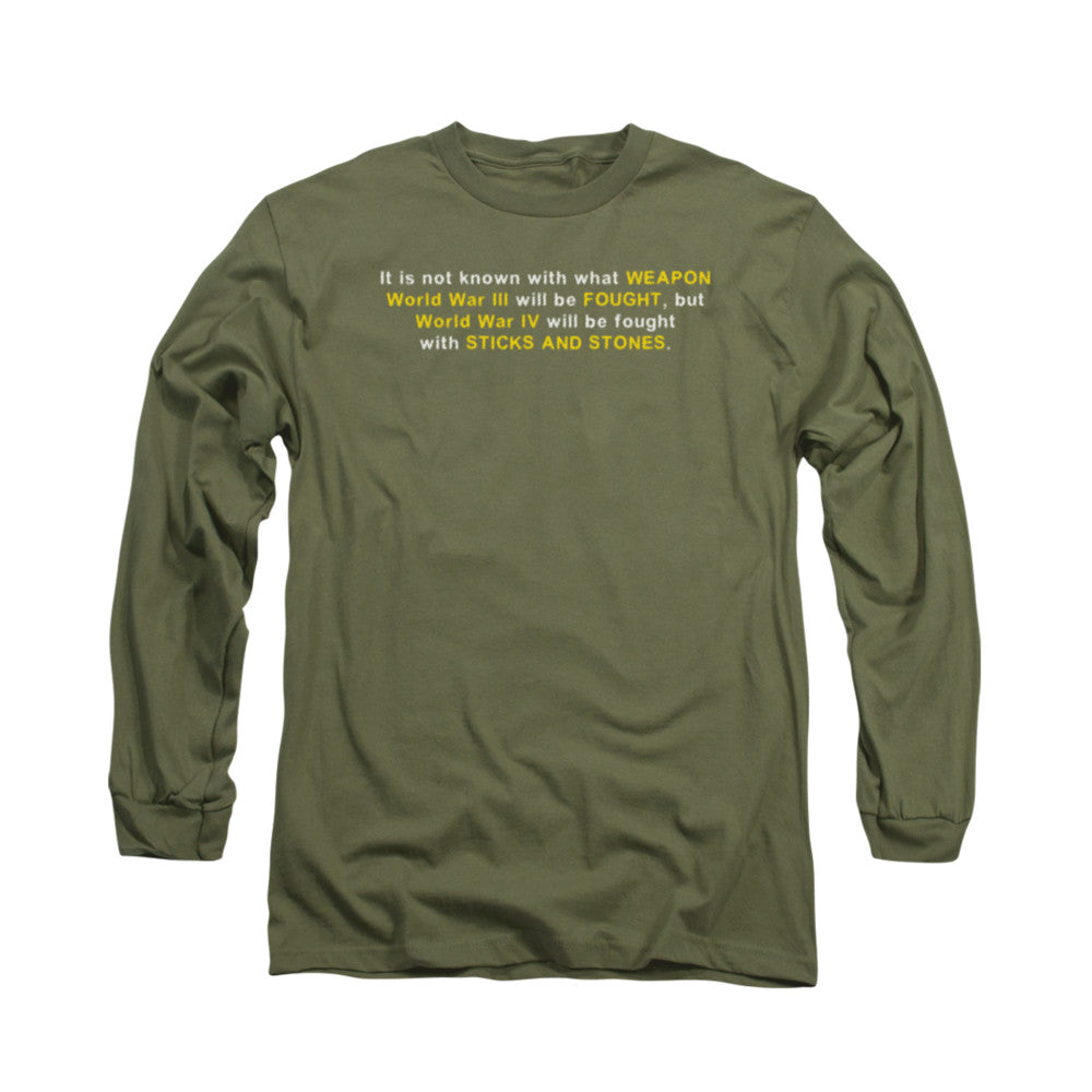 World War Iv Mens Long Sleeve Shirt Military Green