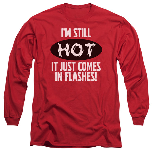 Hot Flashes Mens Long Sleeve Shirt Red