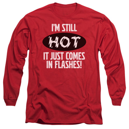 Hot Flashes Mens Long Sleeve Shirt Red