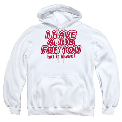 A Job For You Mens Hoodie White