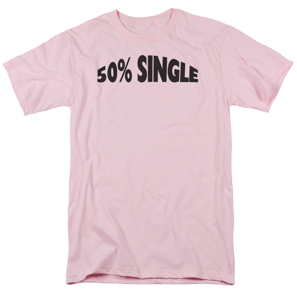 50% Single Mens T Shirt Pink