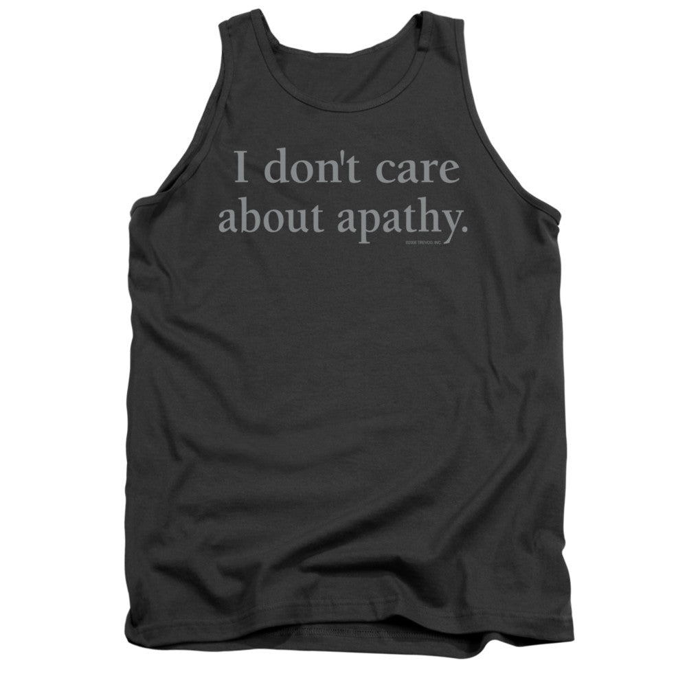 Apathy Mens Tank Top Shirt Charcoal