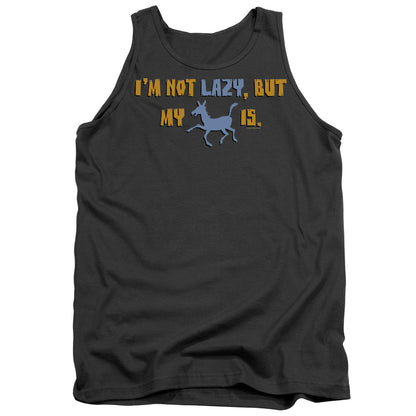 Im Not Lazy Mens Tank Top Shirt Charcoal