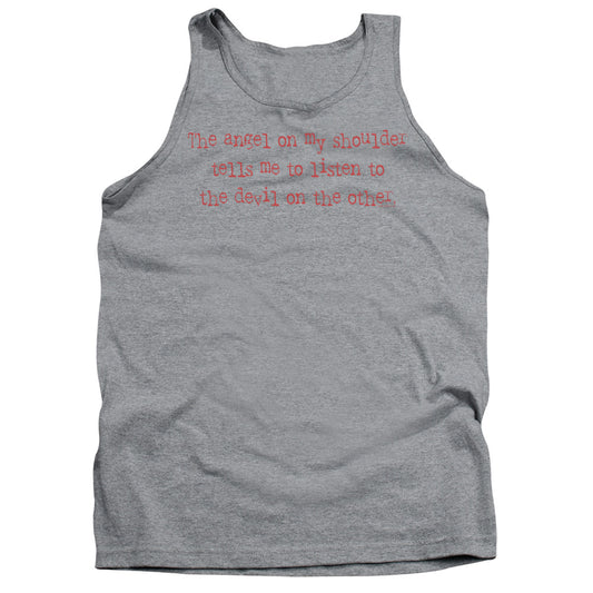 An Angel On Shoulder Mens Tank Top Shirt Athletic Heather