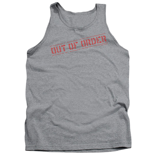 Out Of Order Mens Tank Top Shirt Athletic Heather