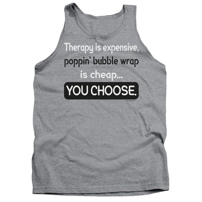 Therapy Is Expensive Mens Tank Top Shirt Athletic Heather