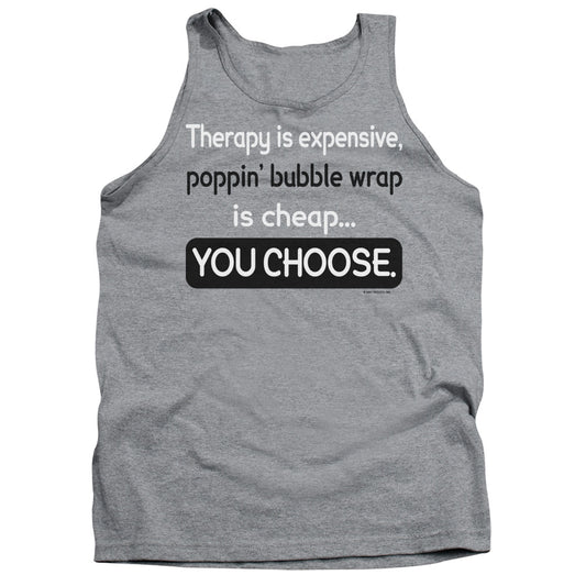 Therapy Is Expensive Mens Tank Top Shirt Athletic Heather