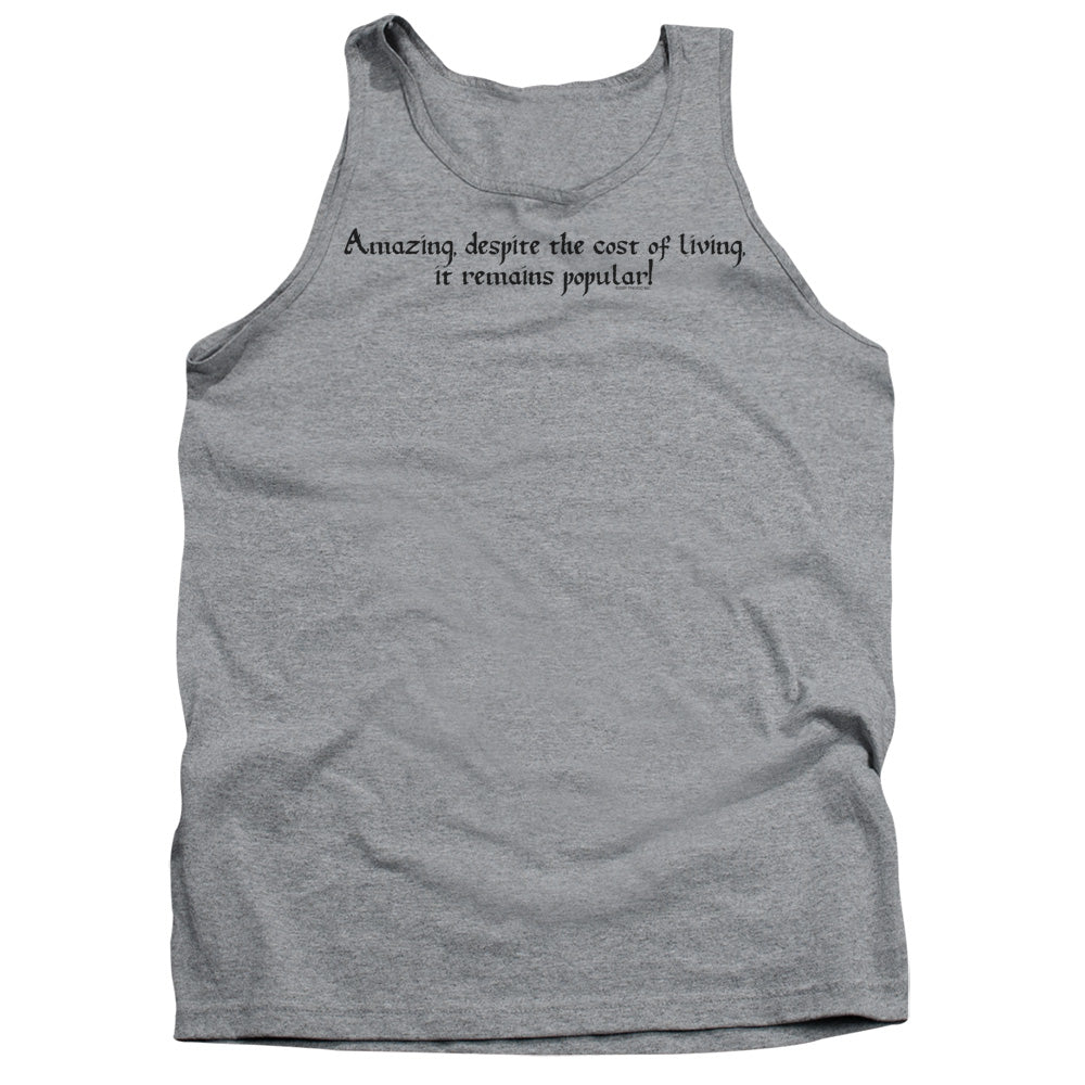 Cost Of Living Mens Tank Top Shirt Athletic Heather