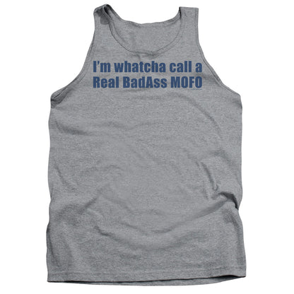 Badass Mofo Mens Tank Top Shirt Athletic Heather