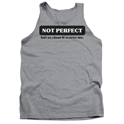 Not Perfect Mens Tank Top Shirt Athletic Heather