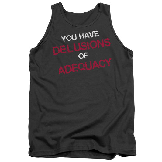 Delusions Of Adequacy Mens Tank Top Shirt Charcoal