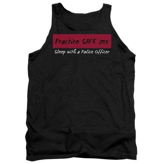 Practice Safe Sex Mens Tank Top Shirt Black